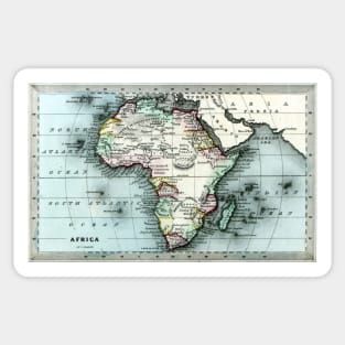 1830 Map of Africa Sticker